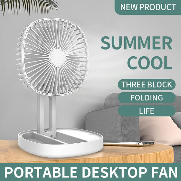 Folding Fan with a large battery and 3 speeds, a nice shape with the feature of adding a fragrance to it, to enjoy a wonderful summer breeze
