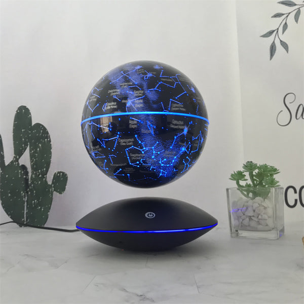 Magnetic Levitation Globe Floating Constellation Ball 6inch Unique Table Lamp LED Starlight Ball Special Gifts Home Decorations