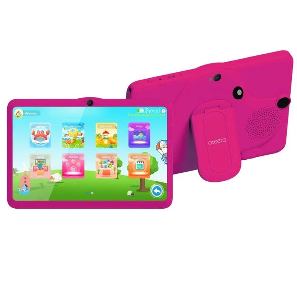 Oteeto tab 7 tablet, 7-inch screen for children, distinctive design that children like, 1 GB RAM + 16 internal memory, quad processor, Wi-Fi