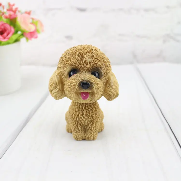 Car Decoration  Shaking Dog Head : Cute Dog Car Dashboard Ornament. Resin Crafts Doll Dog-Model 41 -1