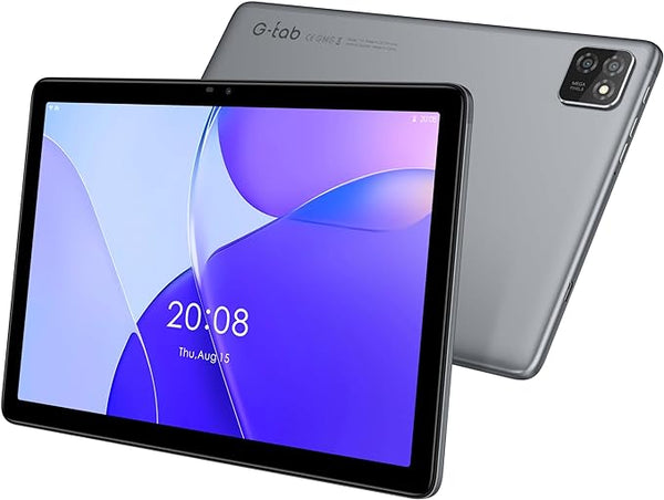 G-Tab T10 tablet, 10.1 screen tablet , 4+4GB RAM + 64 internal memory, quad processor, Dual SIM 4G , Wi-Fi