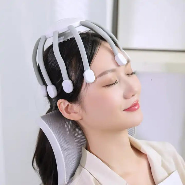 Relax Head Massager Machine Octopus , Charging , Automatic Vibration Scalp Relaxation Massage Device