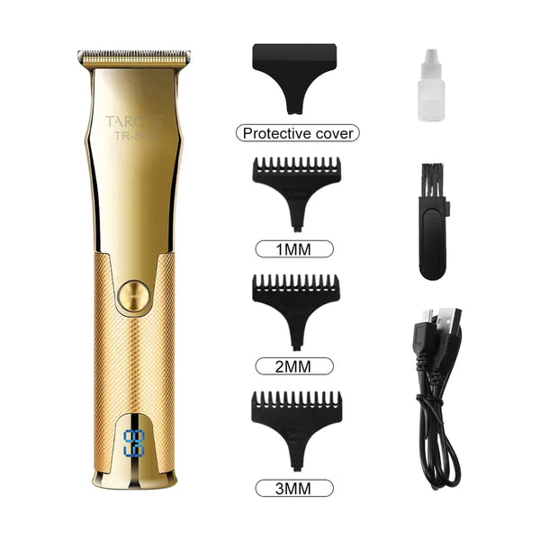 TROTE TR-809 High Quality Men's Hair Clipper with Digital Display ,USB Type C Charging ,Cordless