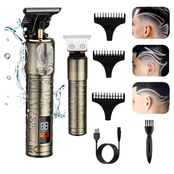 TROTE TR-811 High Quality Men's Hair Clipper with Digital Display ,USB Type C Charging ,Cordless