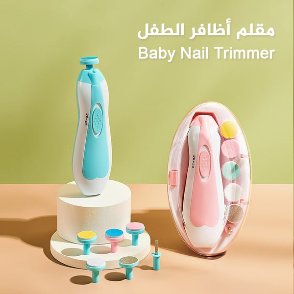 Nail trimming file for children and newborns with LED light, a complete set of 6 various accessories for caring for your children’s nails