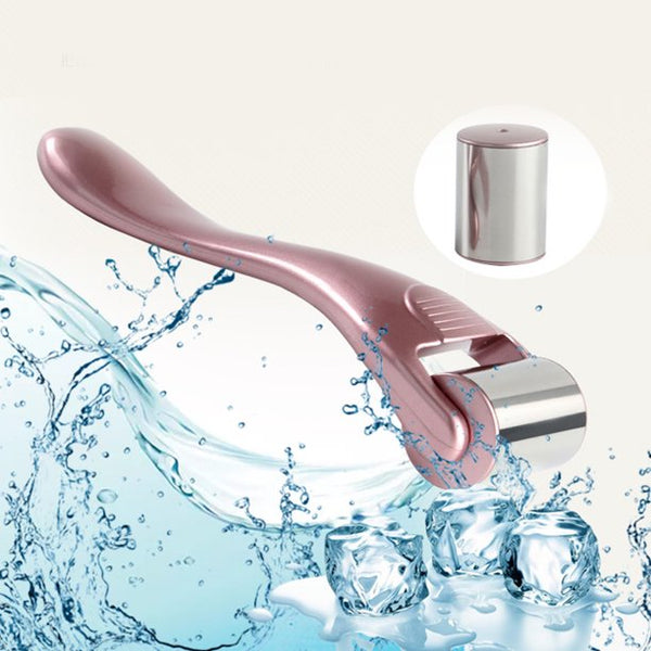 Ice roller for face and skin to relieve headache pain and fight facial wrinkles